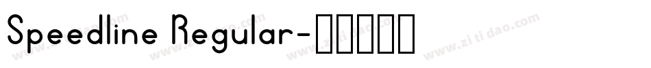 Speedline Regular字体转换